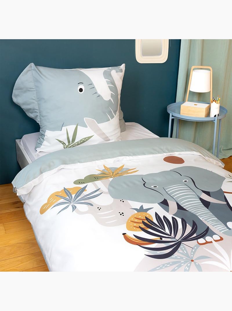 Parure de lit microfibre imprimé ELEPH Multicolore - Kiabi