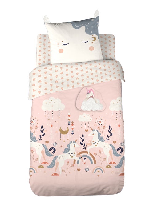 Parure de lit microfibre imprimé FEERIQUE - Kiabi Parure de lit microfibre imprimé FEERIQUE - Kiabi