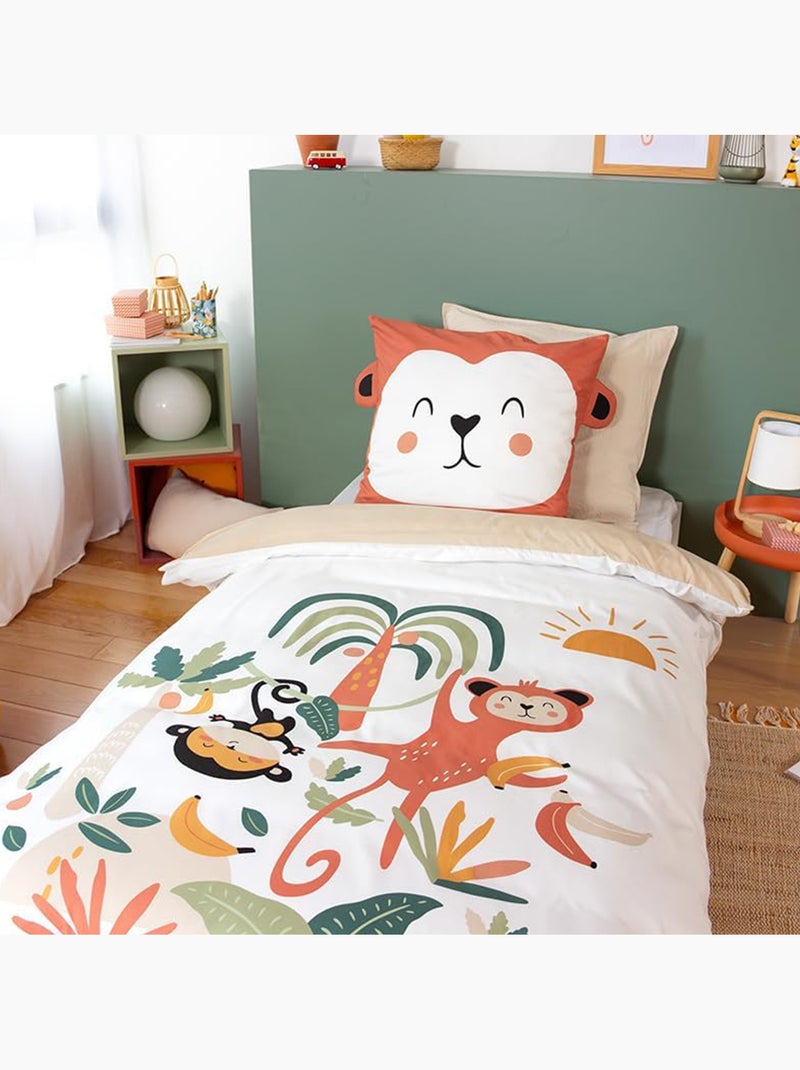Parure de lit microfibre imprimé OUISTI Multicolore - Kiabi