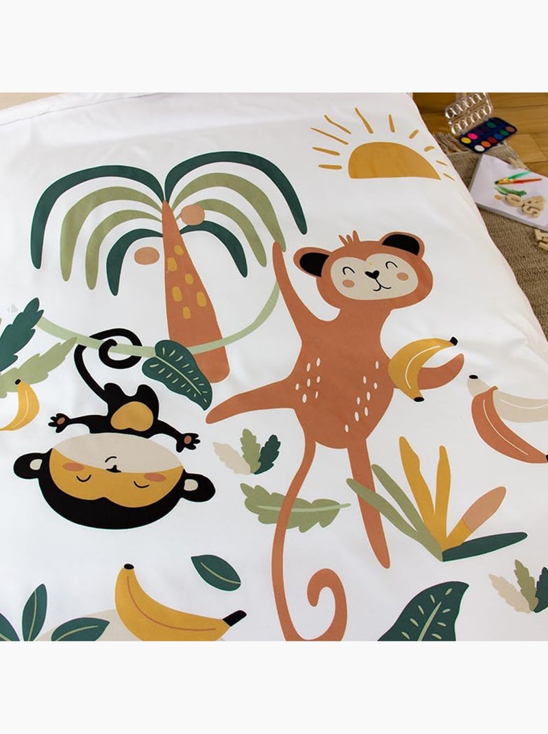Parure de lit microfibre imprimé OUISTI Multicolore - Kiabi