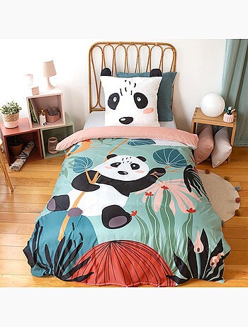 Parure de lit microfibre imprimé PANDA