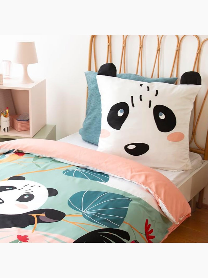 Parure de lit microfibre imprimé PANDA Multicolore - Kiabi