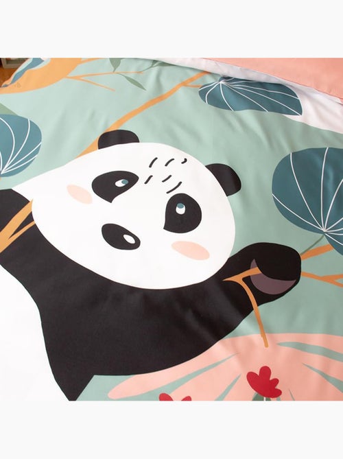 Parure de lit microfibre imprimé PANDA - Kiabi Parure de lit microfibre imprimé PANDA - Kiabi