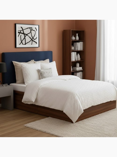 Parure de lit microfibre jacquard - Kiabi