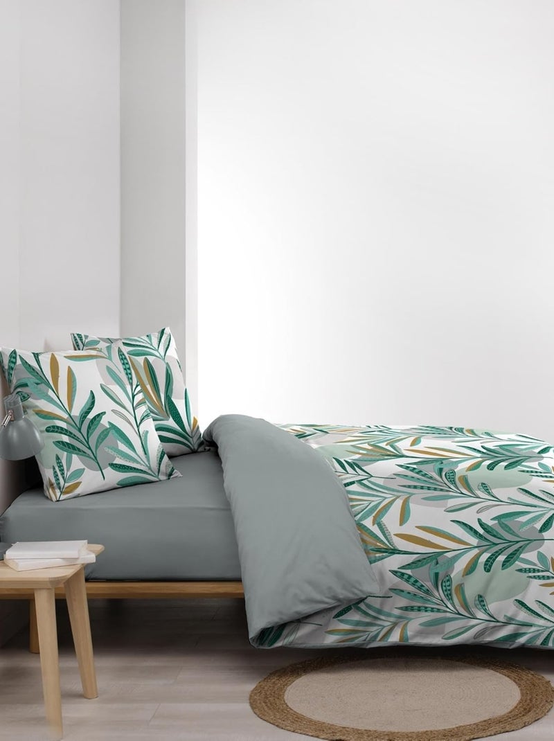 Parure de lit Microfibre Louna Douceur d'Intérieur Vert - Kiabi