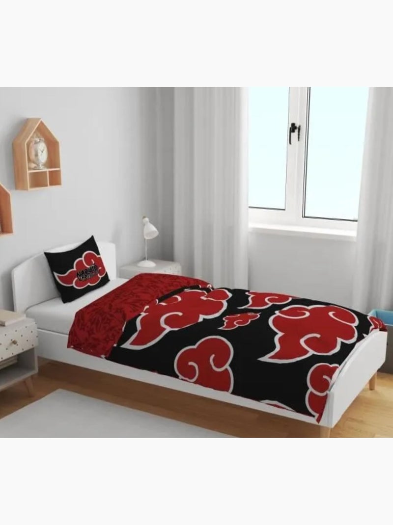 Parure de lit Microfibre LYO Naruto Noir - Kiabi