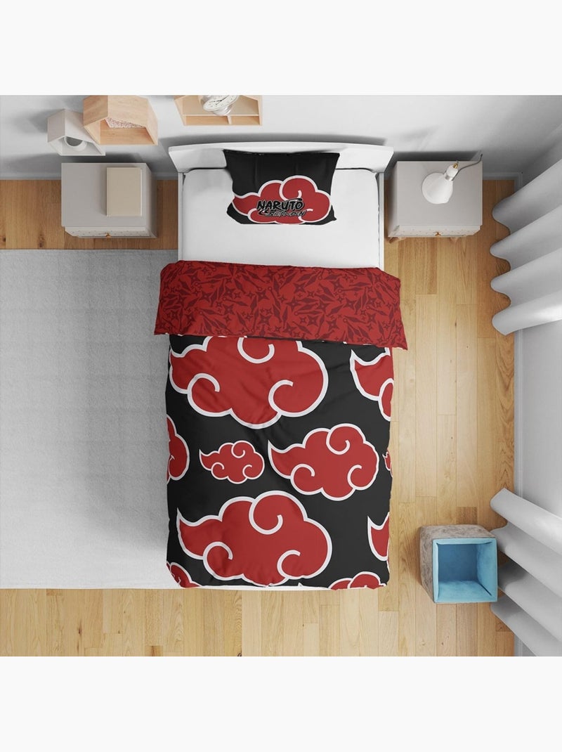 Parure de lit Microfibre LYO Naruto Noir - Kiabi