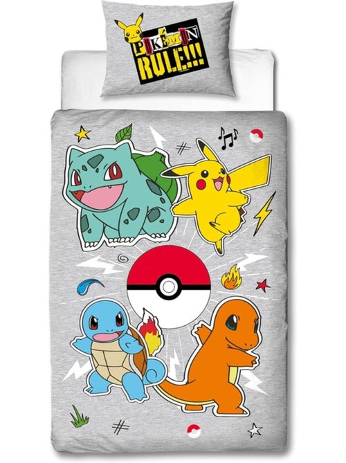 Parure de lit microfibre lyo pokemon - Kiabi