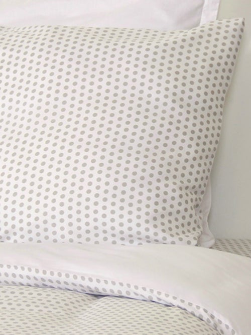Parure de lit microfibre POIS - Kiabi Parure de lit microfibre POIS - Kiabi