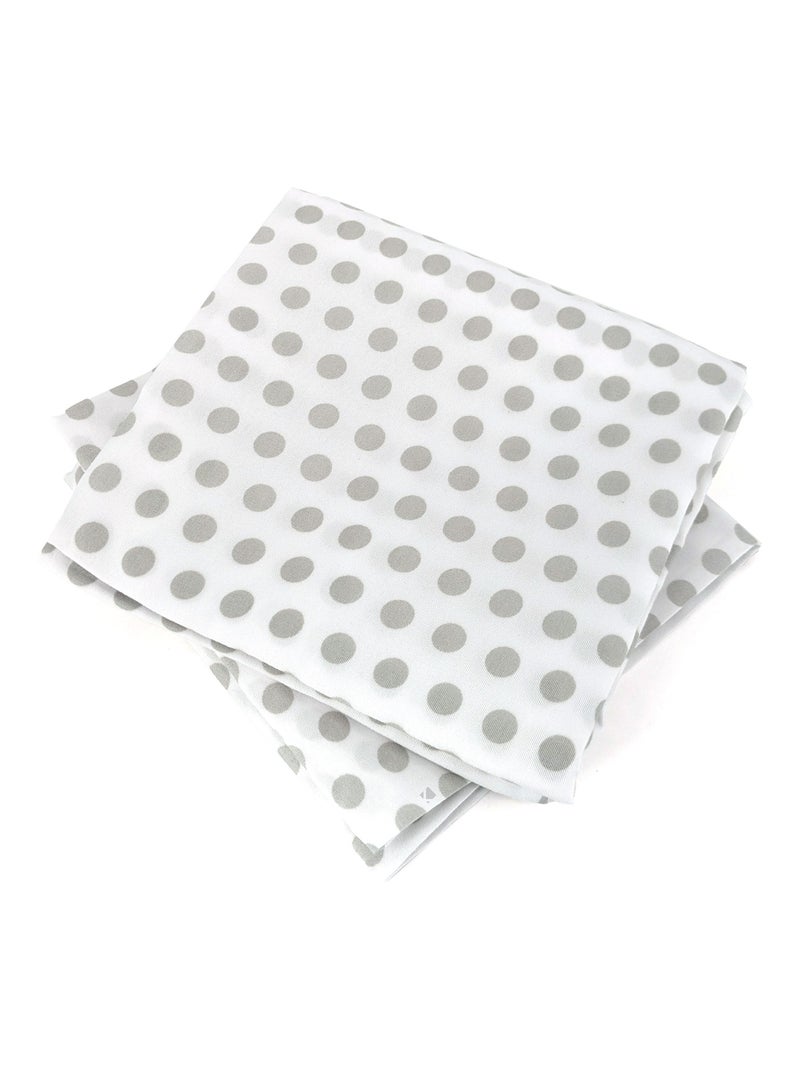 Parure de lit microfibre POIS Gris - Kiabi