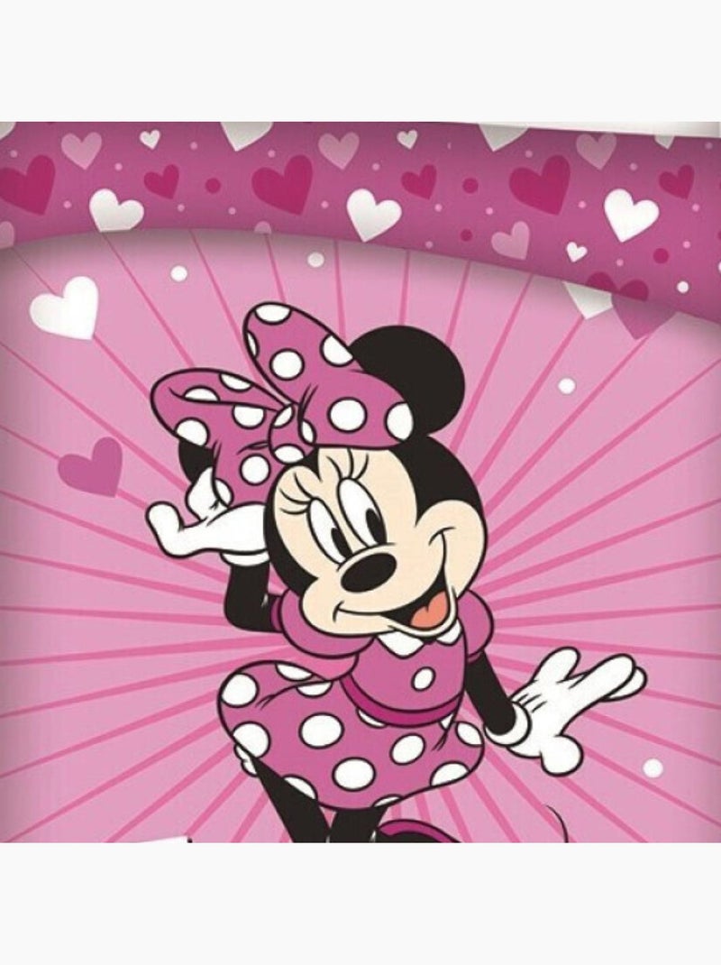 Parure de lit Microfibre PROMO LINGE Rose - Kiabi