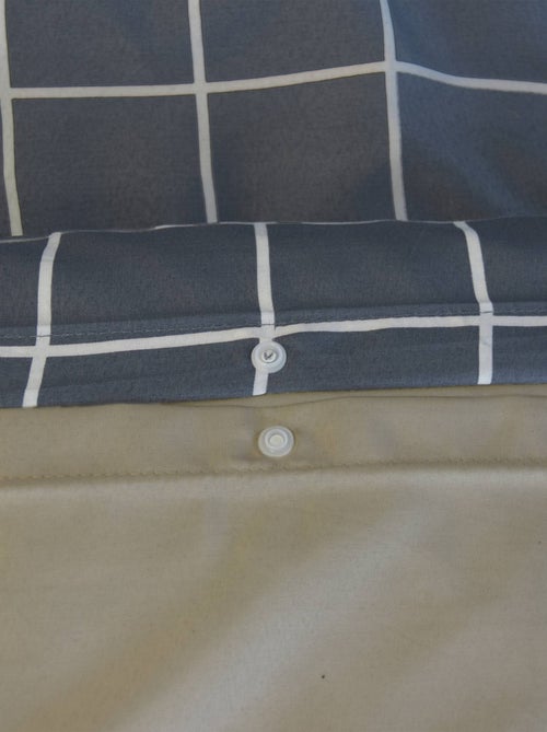 Parure de lit microfibre réversible imprimé pompier 1 place 140 x 200cm Pinpon - Kiabi