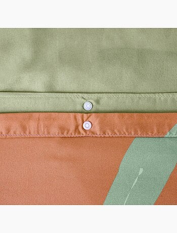 Parure de lit microfibre réversible imprimé savane 1 place 140x200cm Oscar