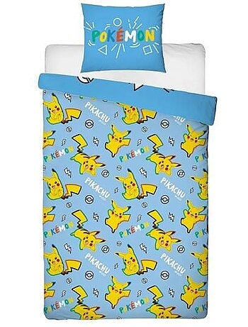 Parure de lit microfibre réversible Pikachu - POKEMON