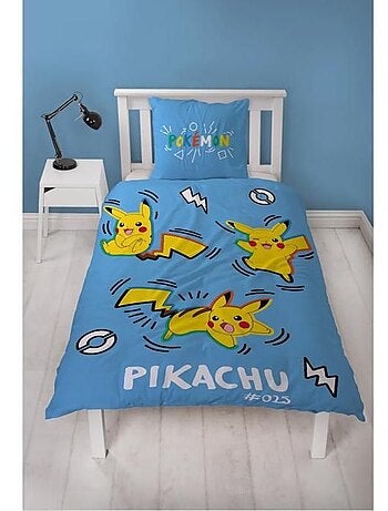 Parure de lit microfibre réversible Pikachu - POKEMON