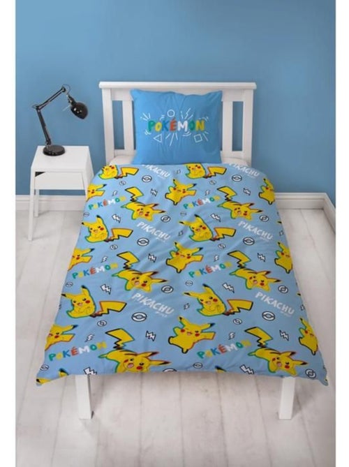 Parure de lit microfibre réversible Pikachu - POKEMON - Kiabi