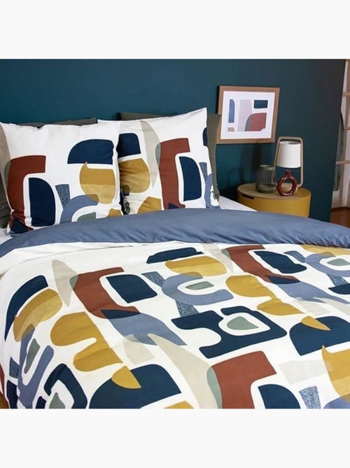 Parure de lit microfibre scandinave réversible - 3 pièces - Kiabi Parure de lit microfibre scandinave réversible - 3 pièces - Kiabi