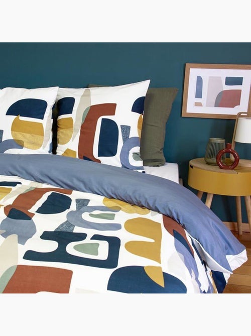 Parure de lit microfibre scandinave réversible - 3 pièces - Kiabi Parure de lit microfibre scandinave réversible - 3 pièces - Kiabi