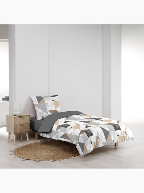 Parure de lit Microfibre Trigone Douceur d'Intérieur - Kiabi
