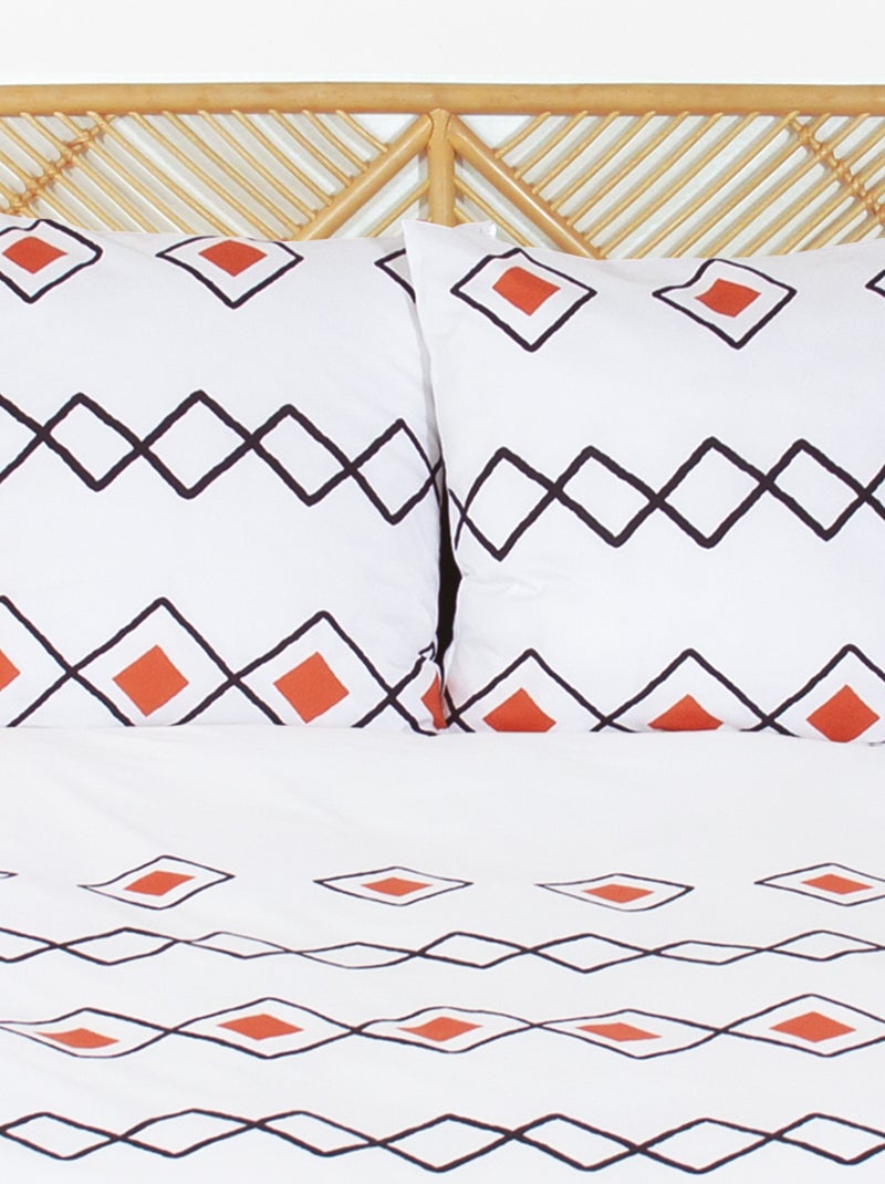Parure de lit microfibre ZEST Rouge - Kiabi