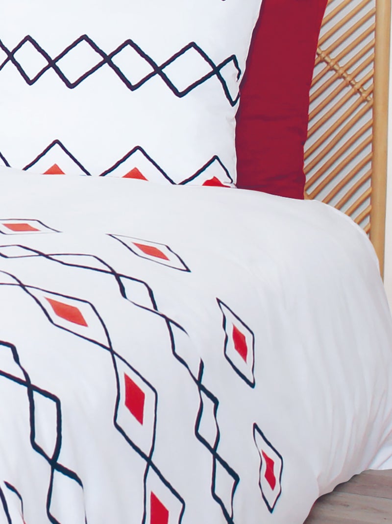Parure de lit microfibre ZEST Rouge - Kiabi