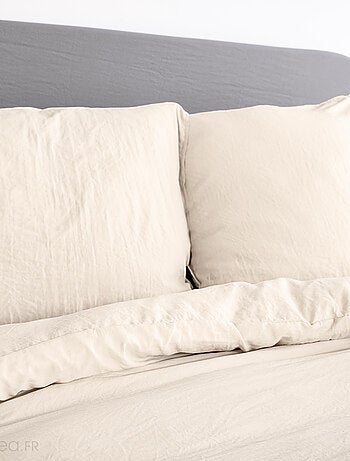 Parure de lit MILA micro lavée polyester