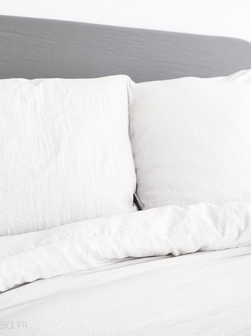 Parure de lit MILA micro lavée polyester - Kiabi