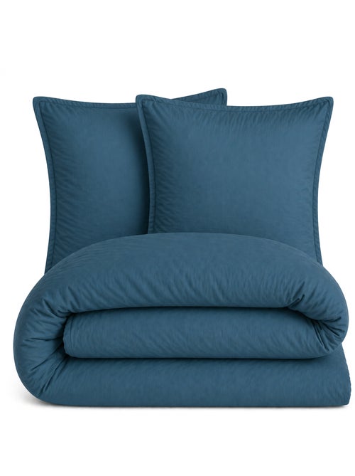 Parure de lit MILA micro lavée polyester - Kiabi
