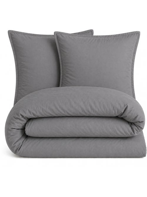 Parure de lit MILA micro lavée polyester - Kiabi