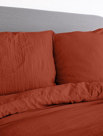 Parure de lit MILA micro lavée polyester