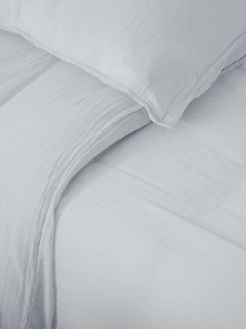 Parure de lit MILOS coton Taie 65x65 cm Blanc - Kiabi