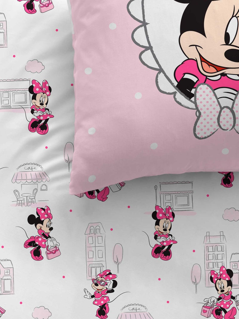 Parure de lit 'Minnie' - 1 personne Rose - Kiabi