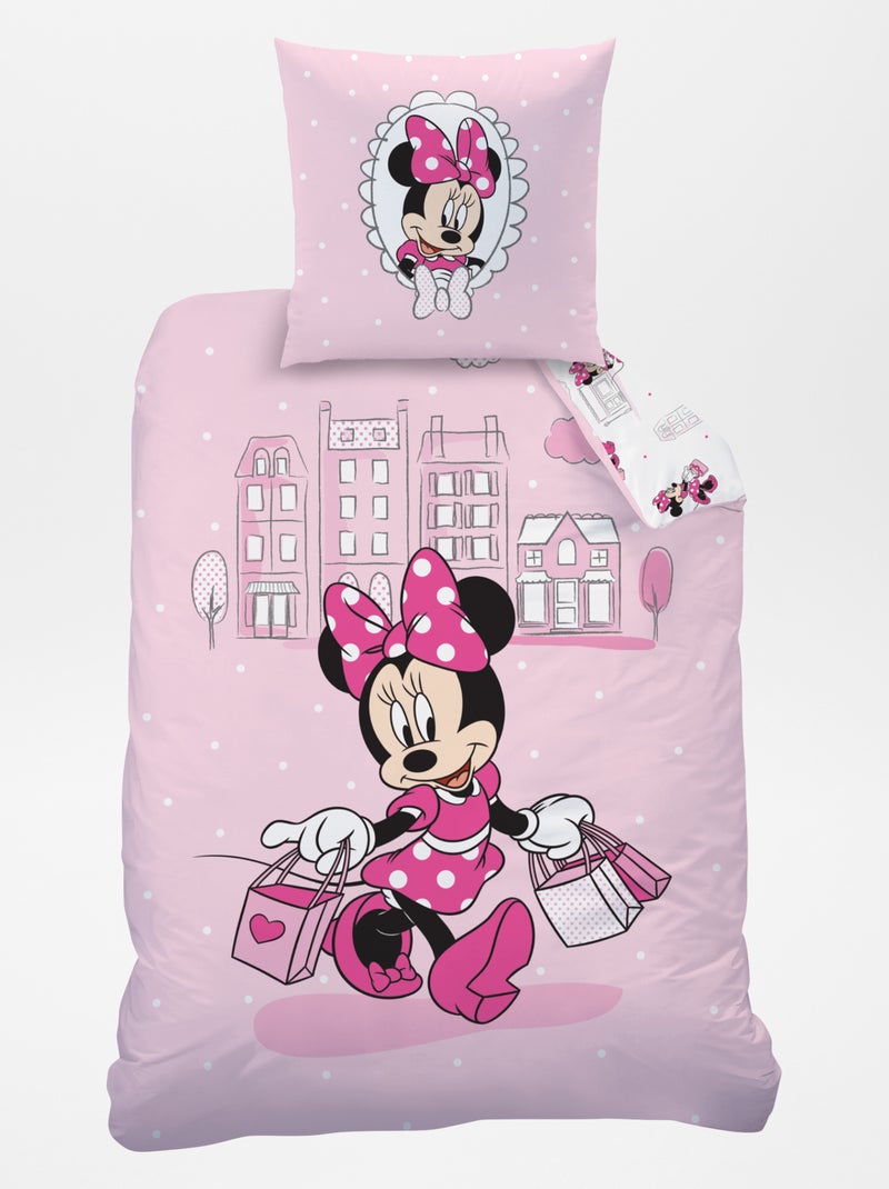 Parure de lit 'Minnie' - 1 personne Rose - Kiabi