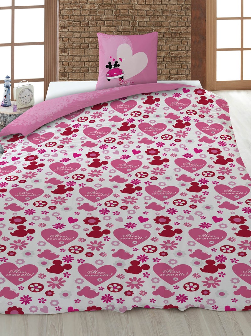 Parure de lit 'Minnie' - 1 personne Rose - Kiabi