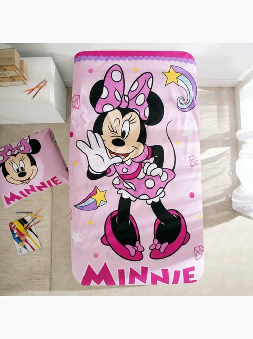 Parure de Lit Minnie Disney Enfant, 100% Coton Oeko-Tex, Lit 1 place, LOVELY - Kiabi
