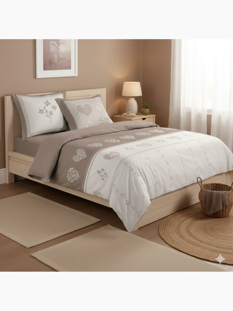 Parure de lit Modane Beige - Kiabi