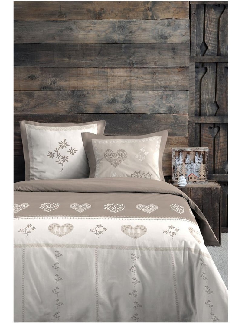 Parure de lit Modane Taupe - Kiabi