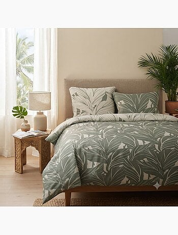 Parure de lit motif tropical
