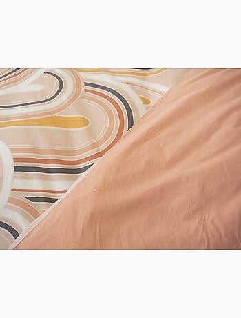 Parure de lit motifs ARCS rétro – 100% coton 57 fils/cm²