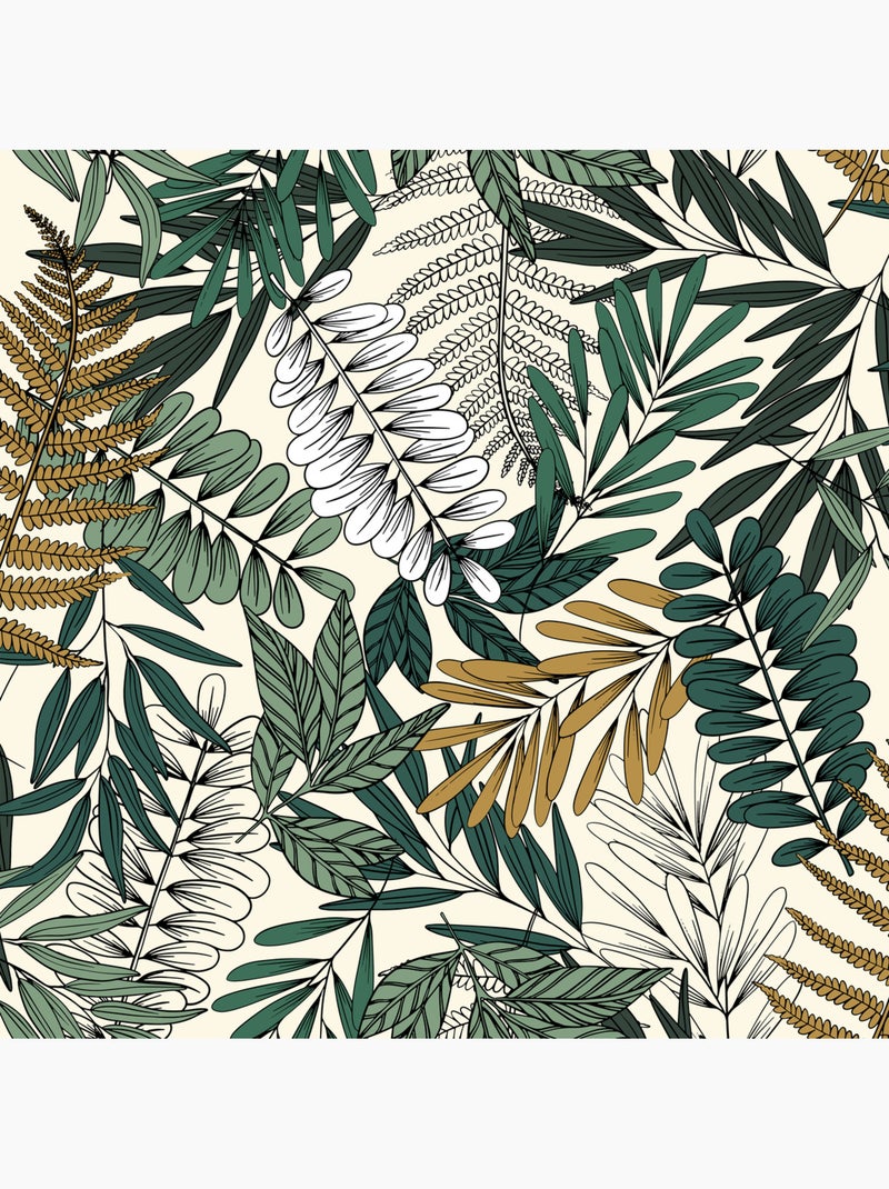 Parure de lit motifs végétaux TROPIK Vert - Kiabi