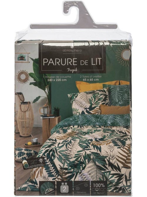 Parure de lit motifs végétaux TROPIK - Kiabi