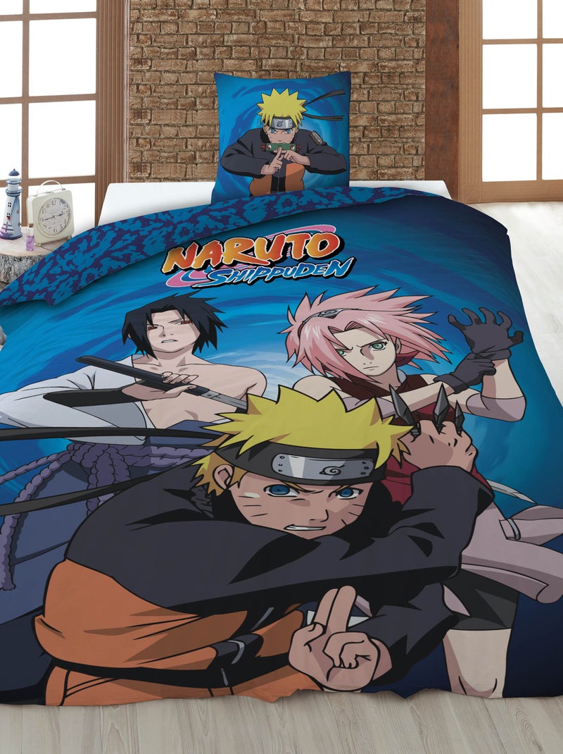 Parure de lit 'Naruto' - 1 personne Bleu - Kiabi