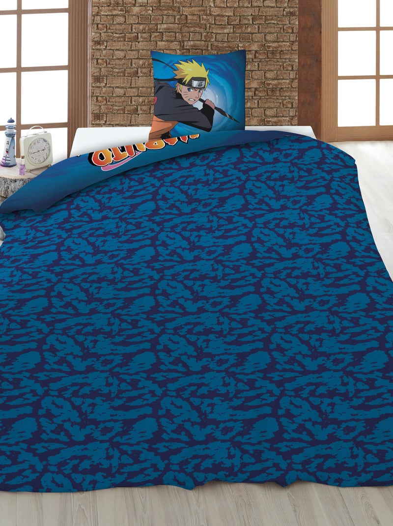 Parure de lit 'Naruto' - 1 personne Bleu - Kiabi