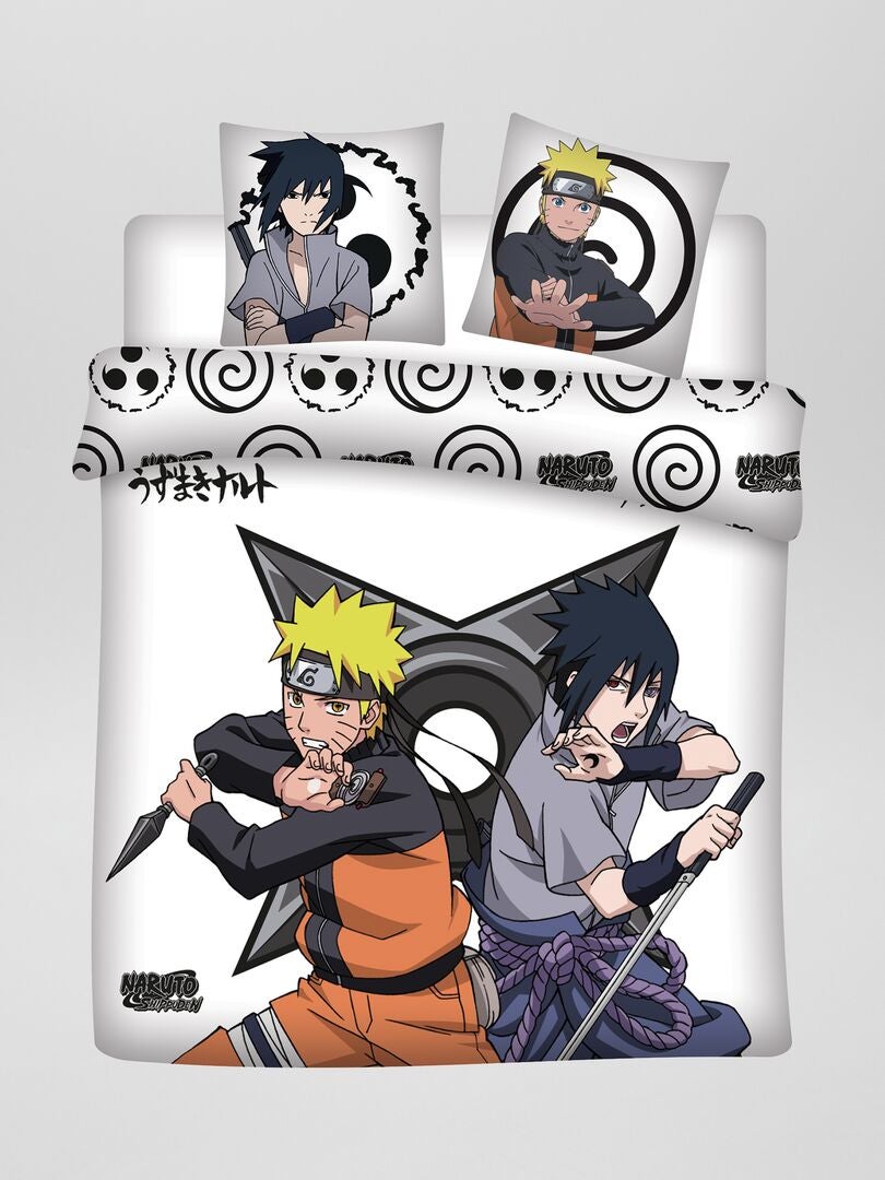 Parure de lit 'Naruto' - 2 personnes Bleu/orange - Kiabi