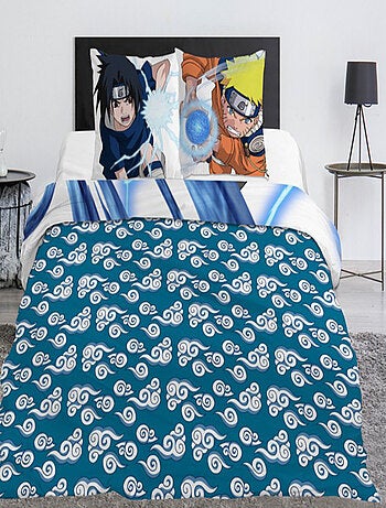 Parure de Lit Naruto – Housse de Couette Réversible 240x220 cm + 2 Taies d'oreiller 65x65 cm