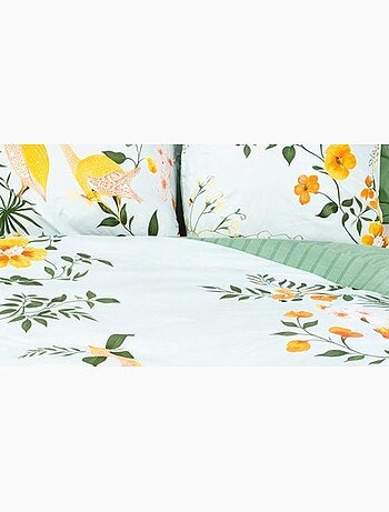 Parure de lit NATURE Tropical – 100% coton 57 fils/cm²