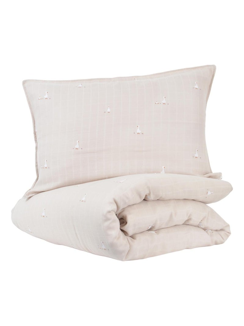 Parure de lit Nils LITTLE CREVETTE Beige - Kiabi