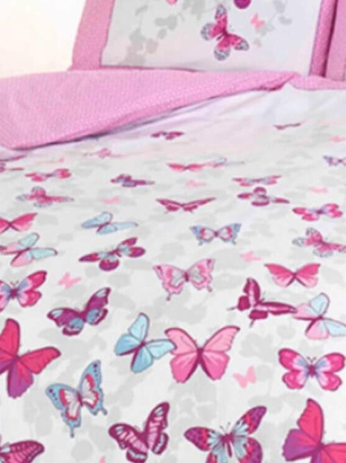 Parure de lit nuée de papillons 135 cm x 200 cm - Kiabi