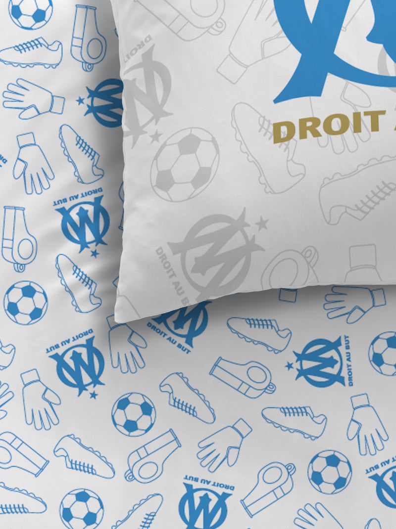 Parure de lit 'Olympique de Marseille' - 1 personne BLEU - Kiabi