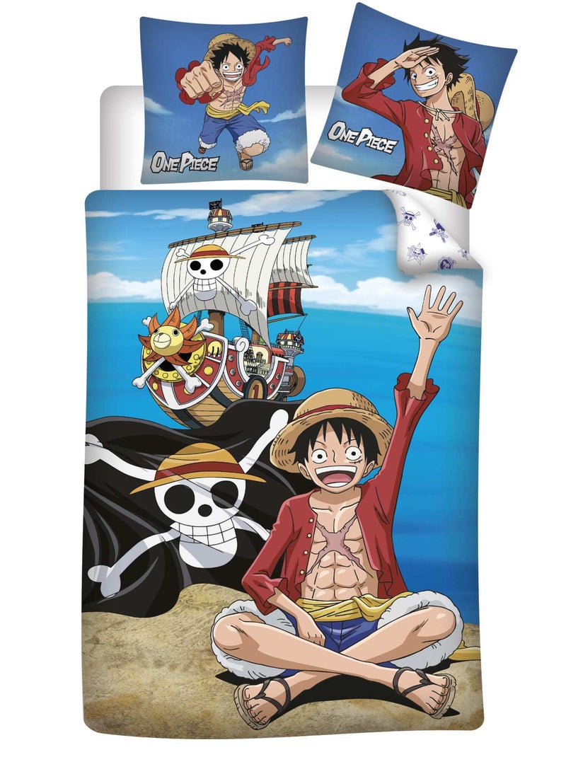 Parure de lit 'One Piece' bleu - Kiabi